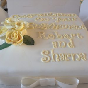 Personalised Engagement Cake