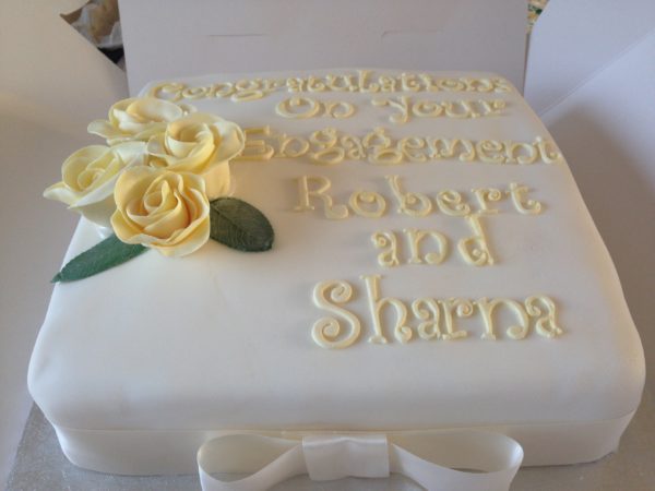 Personalised Engagement Cake