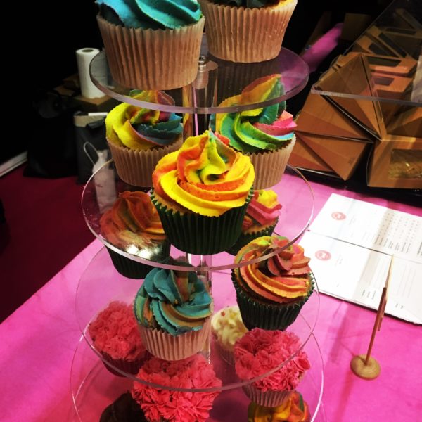 Mix Cupcakes on stand
