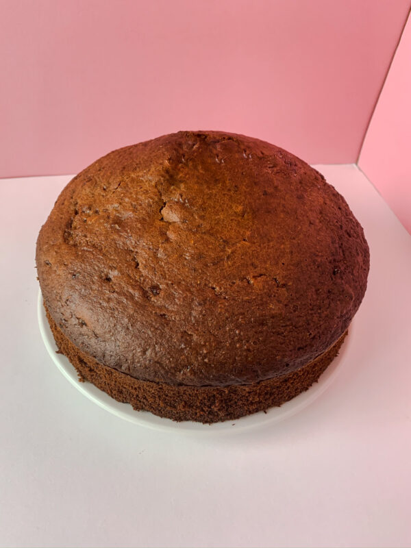 Round sugar free fruit cake